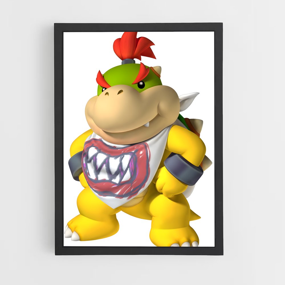 Poster Bowser Jr. en Action – affiche Mario (vue 2)